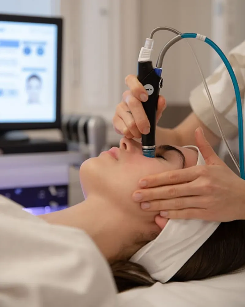 Hydrafacial cleansing and hydration treatment at SAS Aesthetica Clinic